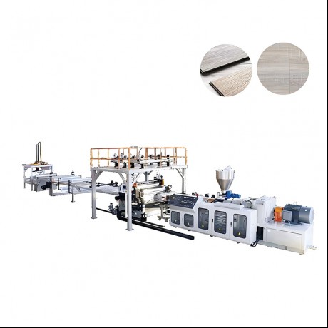 SPC Ŝtono-plasta Media Floor Extrusion Line de Jwell Machinery Ĉinio