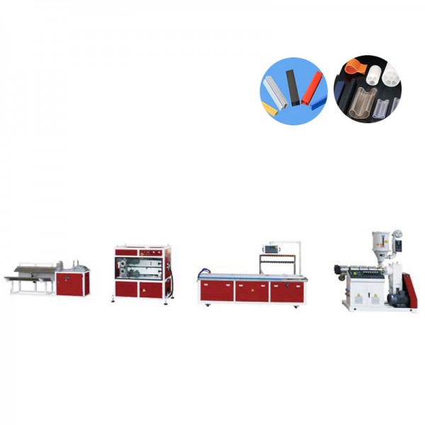 JWELL PVC PP PE PC ABS Malgranda Profila Ekstruda Linio